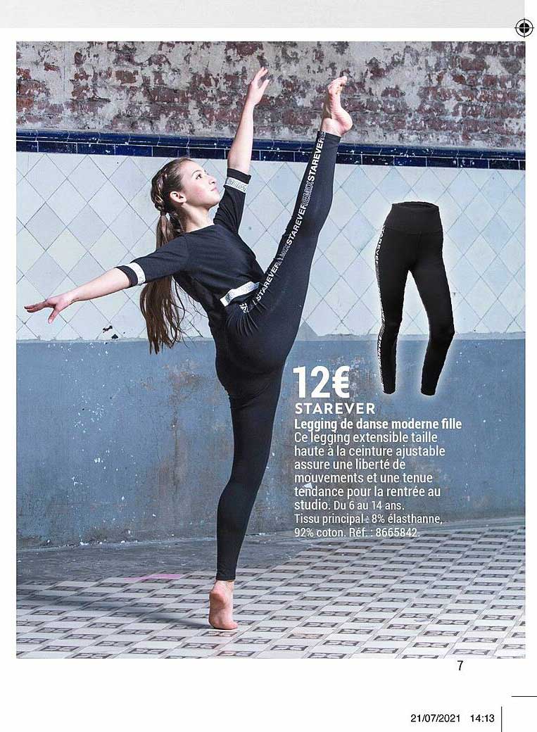 legging de danse moderne fille starever