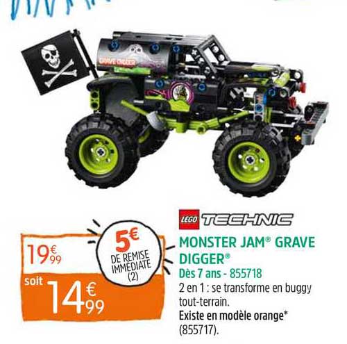 monster jam grave digger lego technic