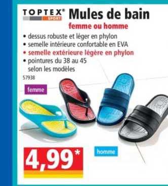 Mules De Bain Toptex