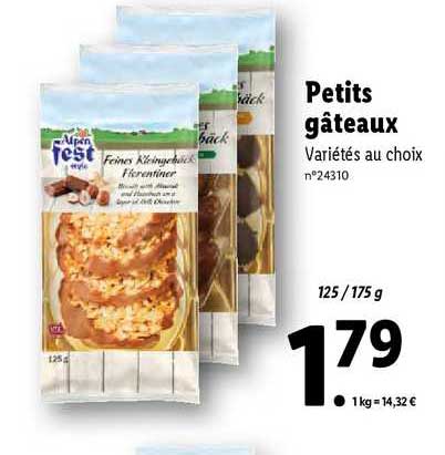 petits gâteaux alpen fest