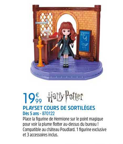 Playset Cours De Sortilèges Harry Potter