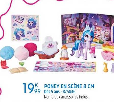 poney en scène 8 cm