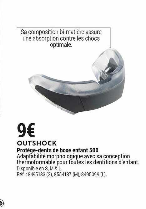 protège-dents de boxe enfant 500 outshock
