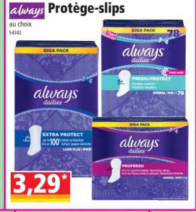 protège-slips always