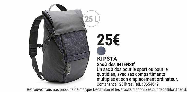 sac à dos intensif kipsta