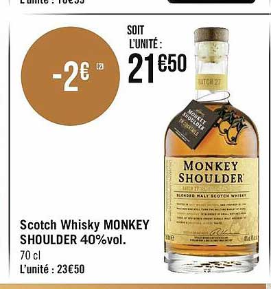 scotch whisky monkey shoulder 40% vol.