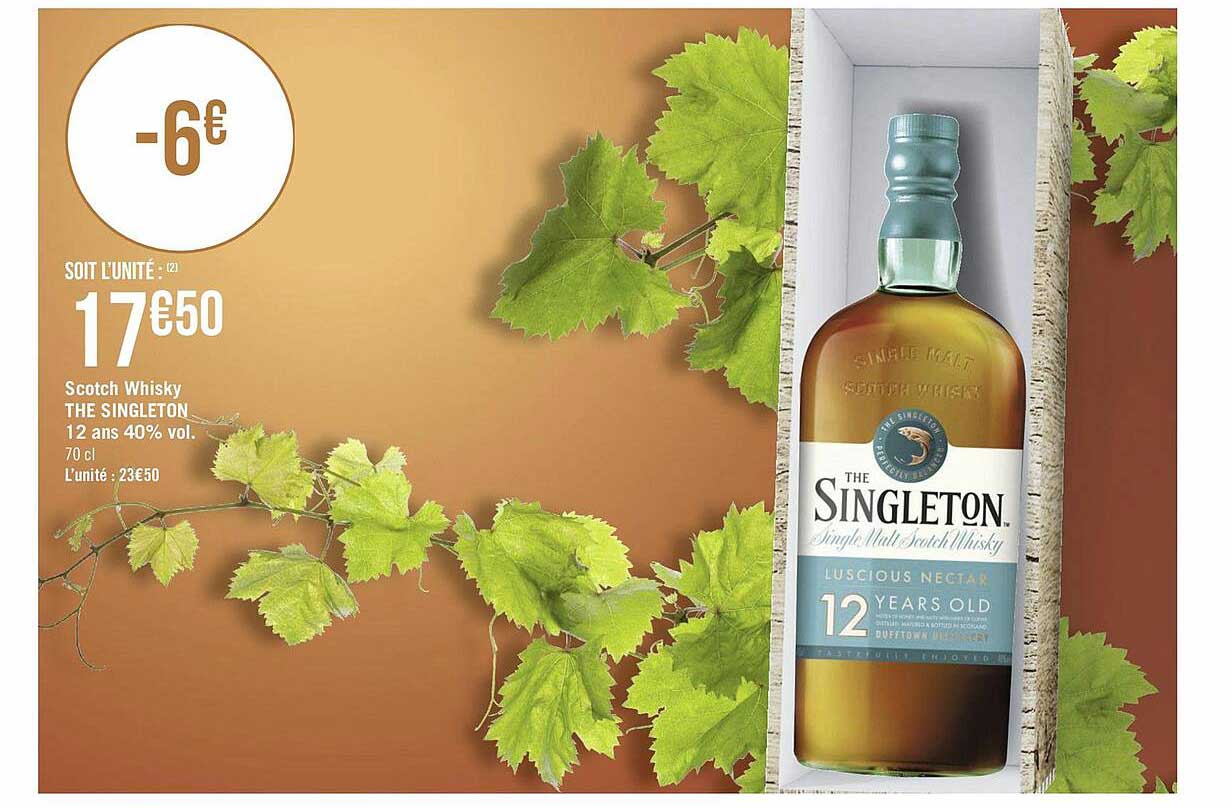 scotch whisky the singleton 12 ans 40% vol.