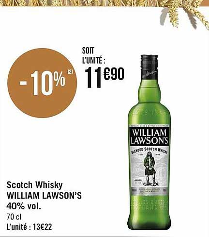 scotch whisky william lawson's 40% vol.