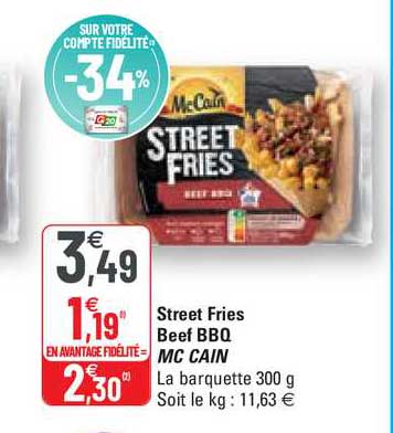 street fries beef bbq mc cain