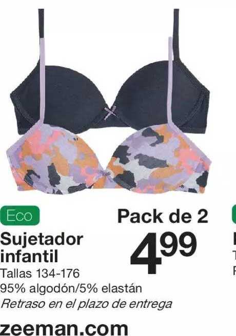 sujetador infantil