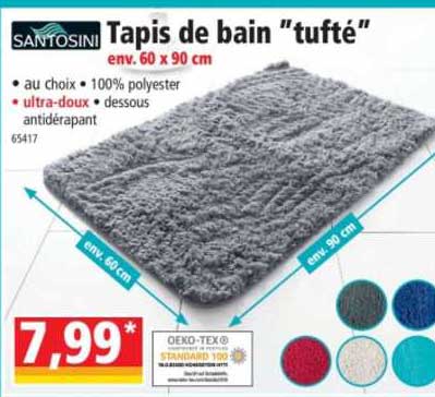 Tapis De Bain "tufté" Santosini