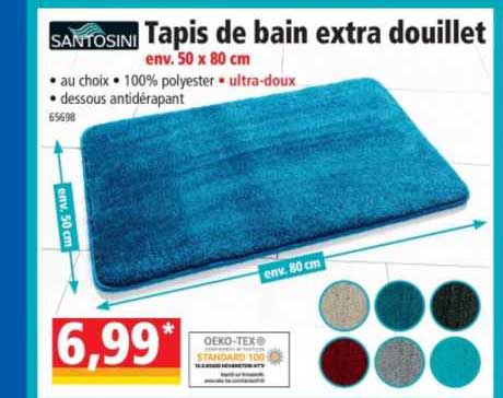 tapis de bain extra douillet santosini