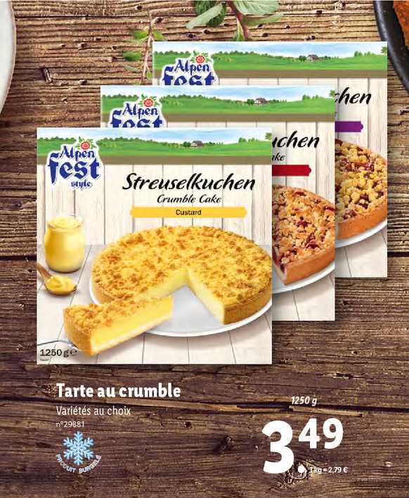 tarte au crumble alpen fest