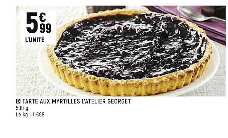 Tarte Aux Myrtilles L'atelier Georget