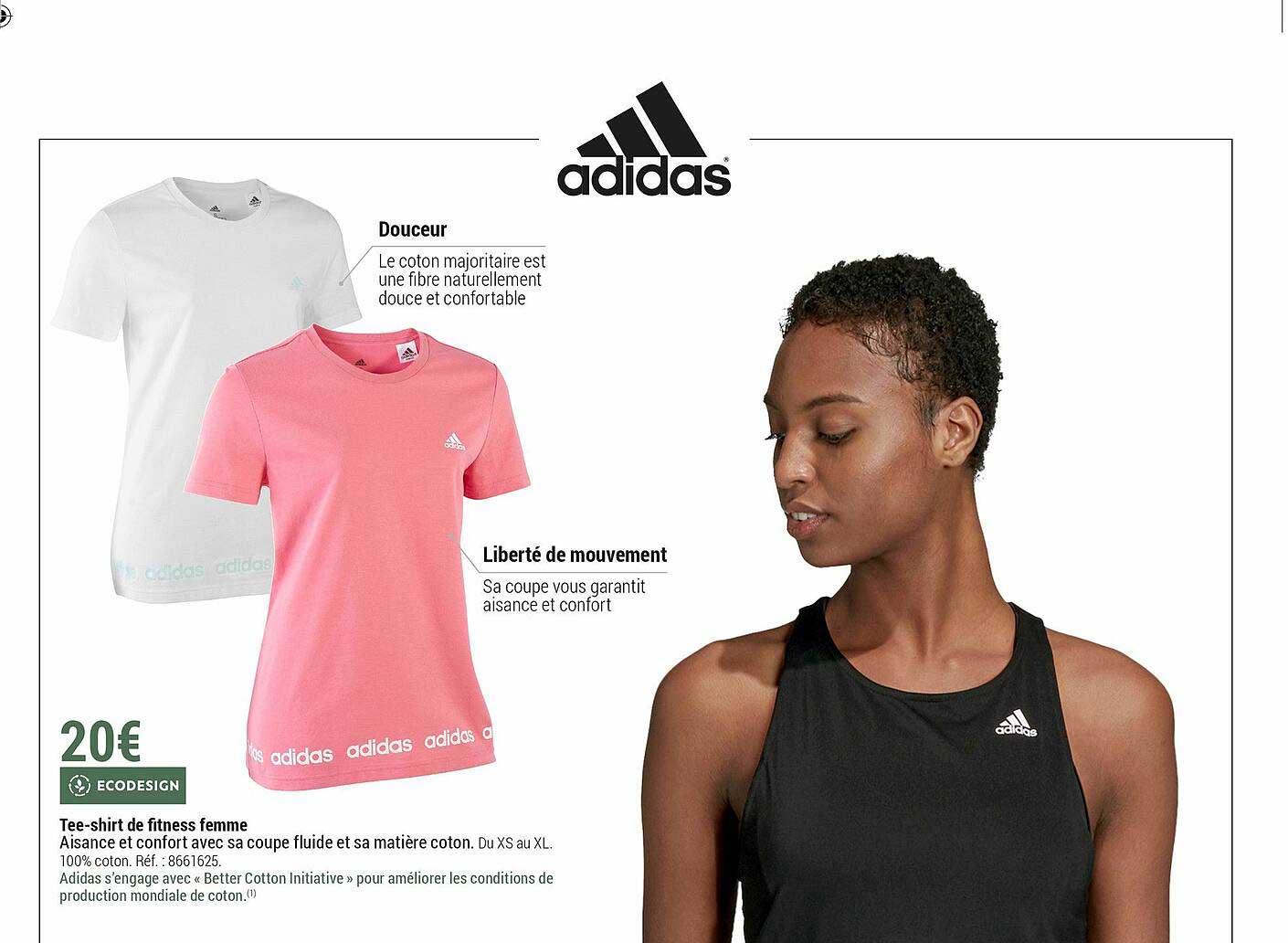 tee-shirt de fitness femme adidas