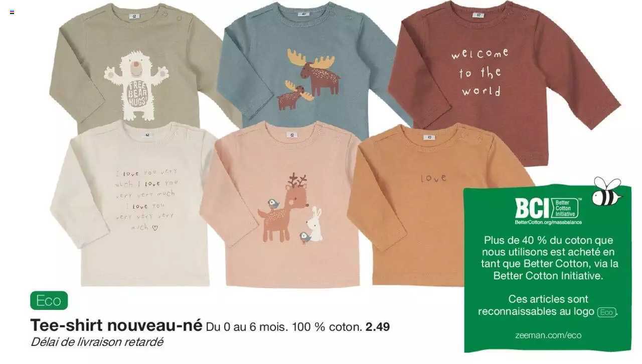 tee-shirt nouveau-né