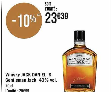 whisky jack daniel's gentleman jack 40% vol.