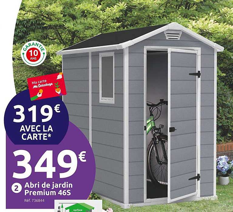 abri de jardin premium 46s