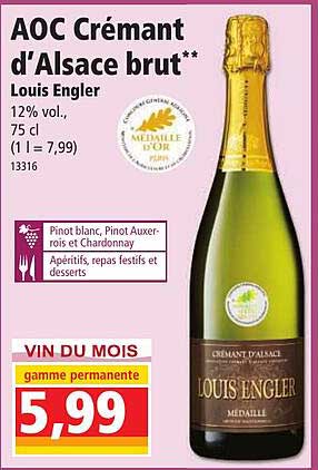 aoc crémant d'alsace brut louis engler
