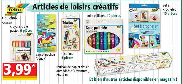 Articles De Loisirs Créatifs Folia