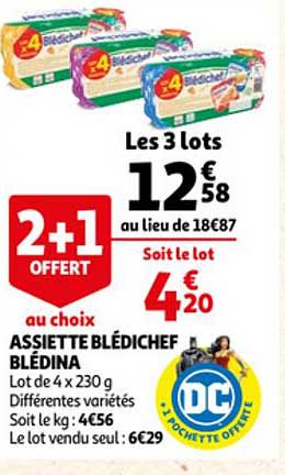 Assiette Blédichef Blédina