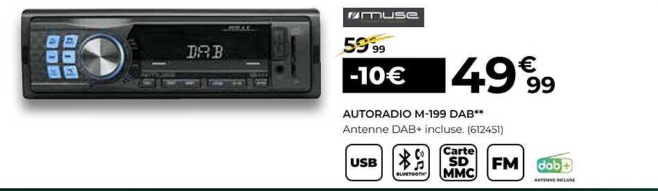 autoradio m-199 dab muse