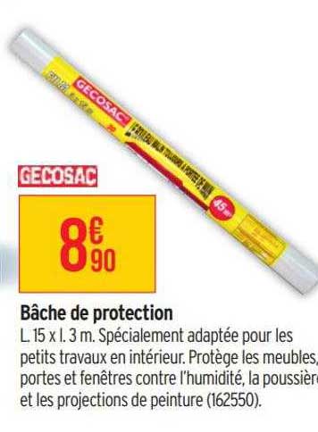 bâche de protection gecosac