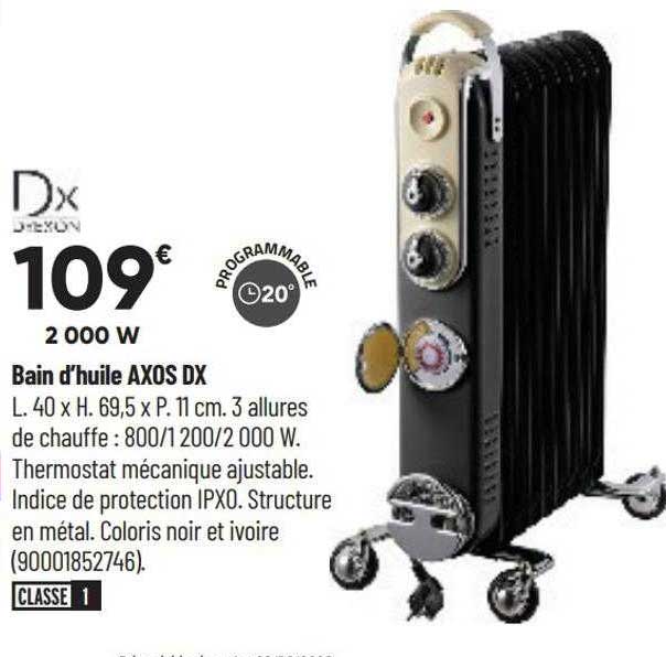 bain d'huile axos dx