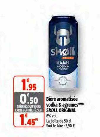 bière aromatisée vodka & agrumes skoll original