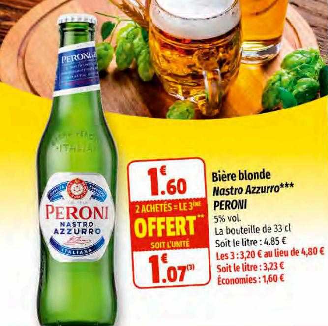 bière blonde nastro azzurro*** peroni