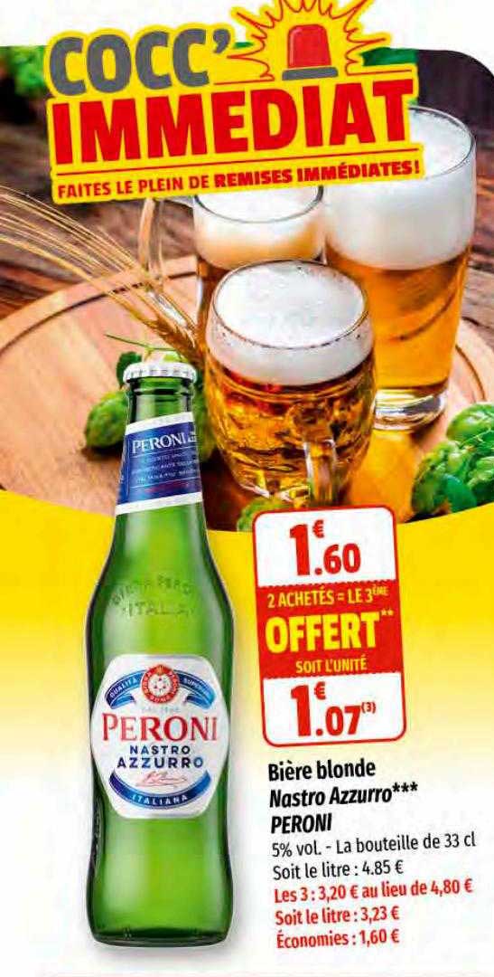 bière blonde nostro azzurro peroni