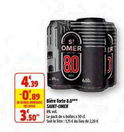 bière forte 8.0** saint-omer