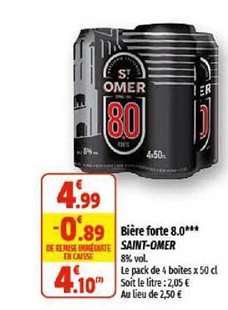 bière forte 8.0 saint-omer