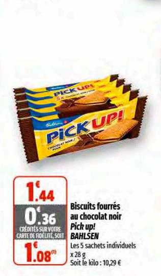 Biscuits Fourrés Au Chocolat Noir Pick Up! Bahlsen