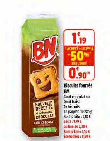 Biscuits Fourrés Bn