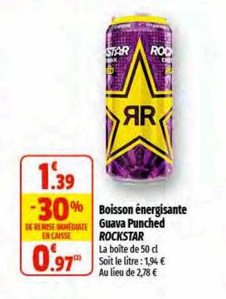 Boisson énergisante Guava Punched Rockstar
