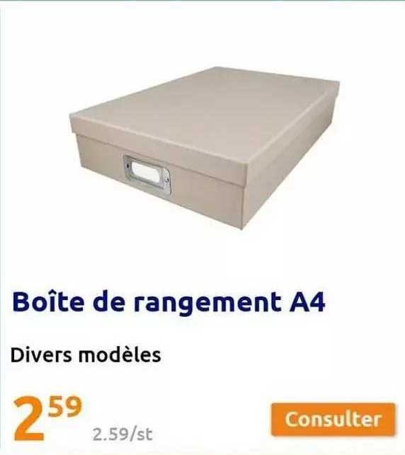 Boîte De Rangement A4