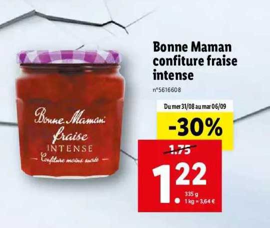 bonne maman confiture fraise intense
