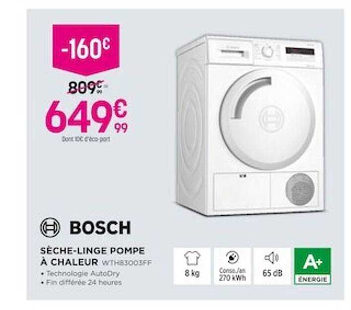 bosch sèche-linge pompe à chaleur