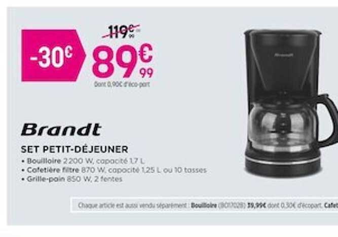 brandt set petit-déjeuner