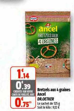 bretzels aux 4 graines ancel dr.oetker