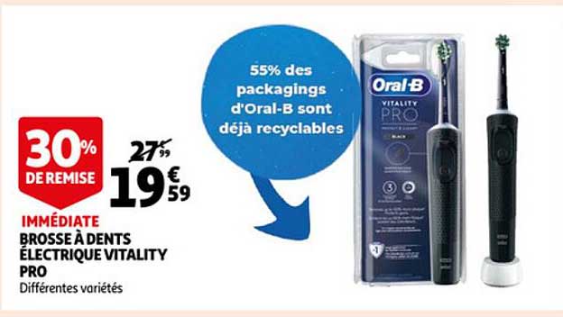 brosse à dents électrique vitality pro