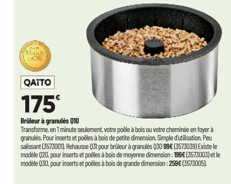 brûleur à granulés q10