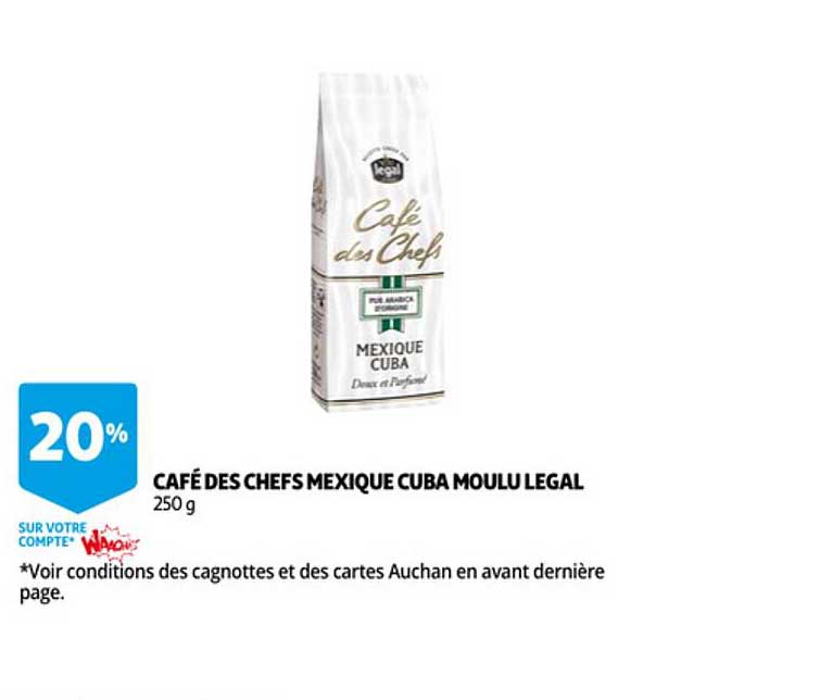café des chefs mexique cuba moulu legal
