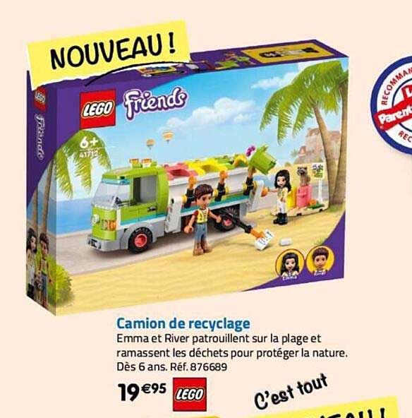 camion de recyclage lego friends