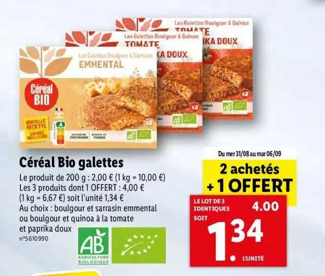 Céréal Bio Galettes