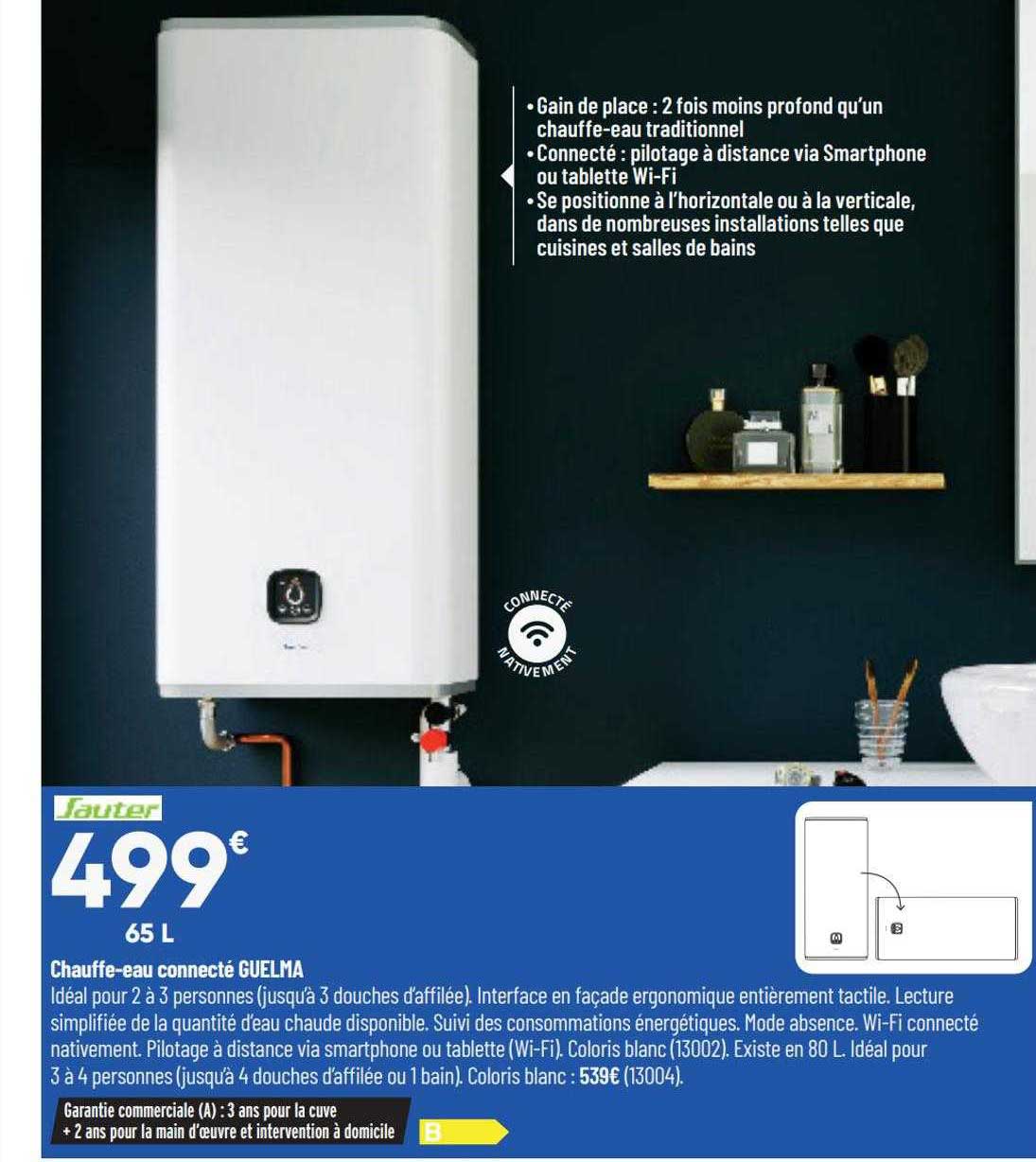 chauffe-eau connecté guelma sauter