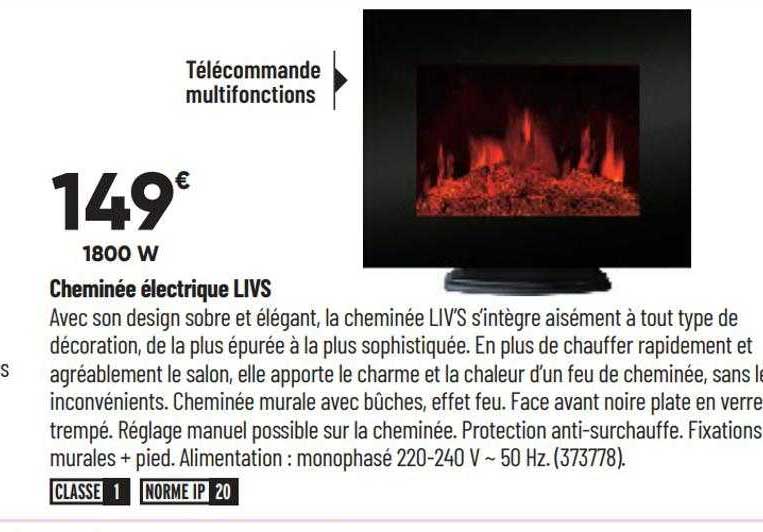 cheminée électrique livs