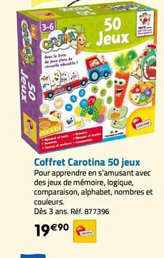 coffret carotina 50 jeux