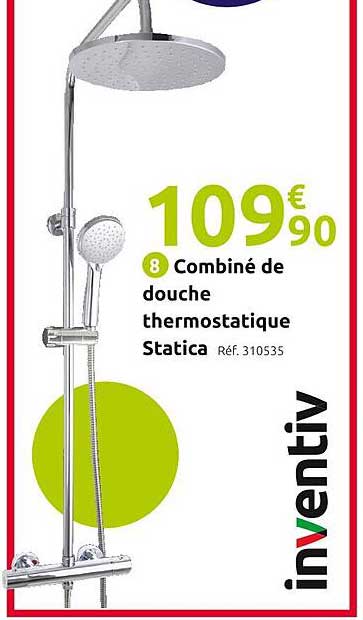 Combiné De Douche Thermostatique Statica  Inventiv